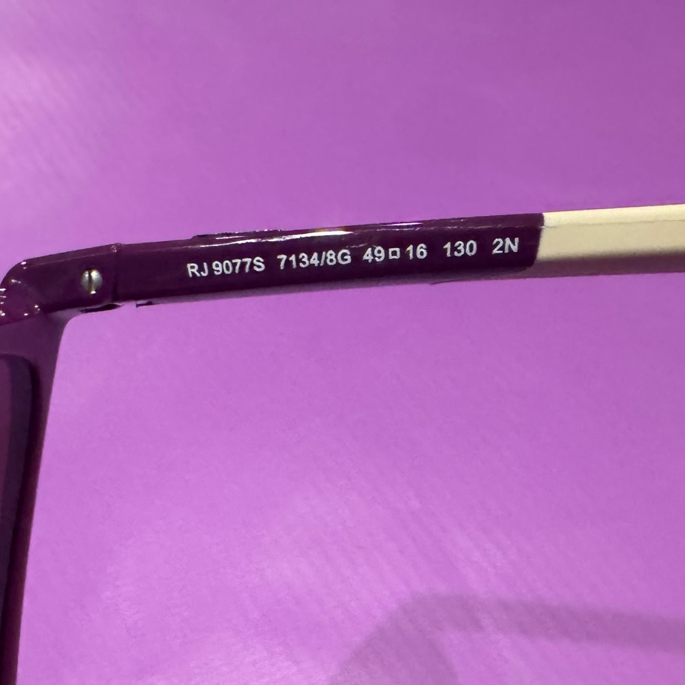 Brand New Ray-Ban Jr. RJ9077S Kids sunglasses- Purple & Violet/Gray Gradient - Picture 10 of 14